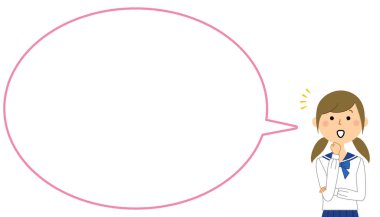 Fark eden öğrenciler, konuşma baloncuğu / Bir öğrencinin konuşma baloncuğunun bir yansımasıdır.