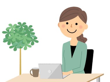 Uzaktan çalışan / Uzaktan çalışan birinin illüstrasyonu.