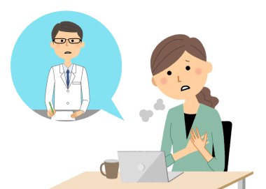 Uzaktan kumandalı ilaç, Teletıp / Teletıp alan bir kadının resmi..