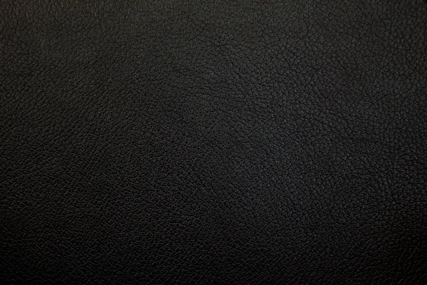 Luxe Cuir Noir Texture Fond — Photo