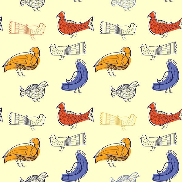 Seamless pattern with birds Royalty Free Stock Illustrations