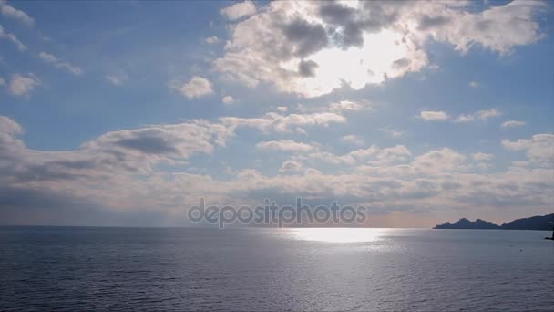 Chmury nad morzem — Wideo stockowe