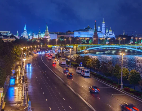 Moskova 'nın gece manzarası