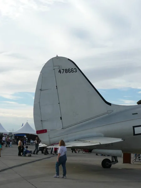 Militaire Vliegshow Nellis Luchtmachtbasis Nevada Verenigde Staten — Stockfoto