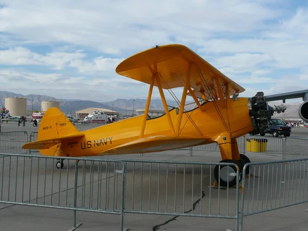 ボーイング Starman N2S Kaydet Nelis空軍基地 Nevada — ストック写真