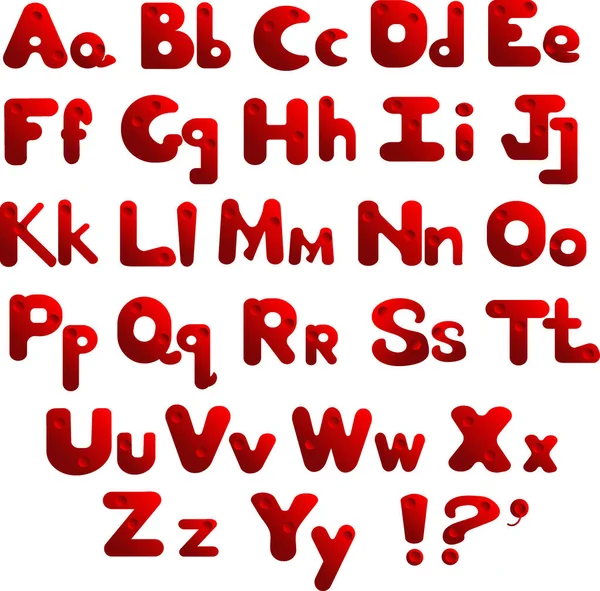 Glad ursprungliga alfabetet (bokstäver) för design. Vector alfabetet bakgrund — Stock vektor