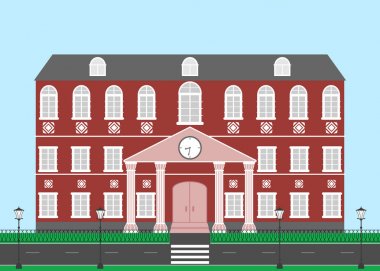 Vektör çizim okula hoş geldiniz.