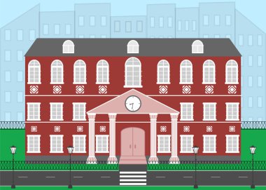 Okul için vektör çizim.