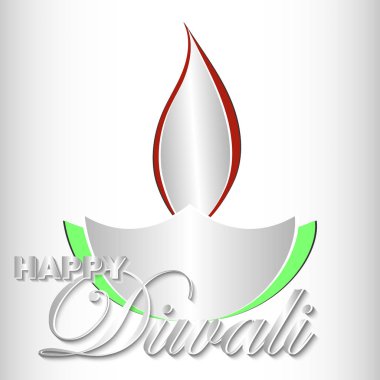 Mutlu Diwali vektör sanat çizim. Tasarım bir tebrik kartı, b