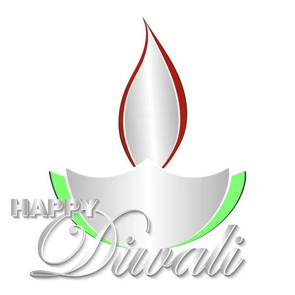 Joyeux Diwali vecteur illustration d'art. Conception de la carte de voeux, b — Image vectorielle