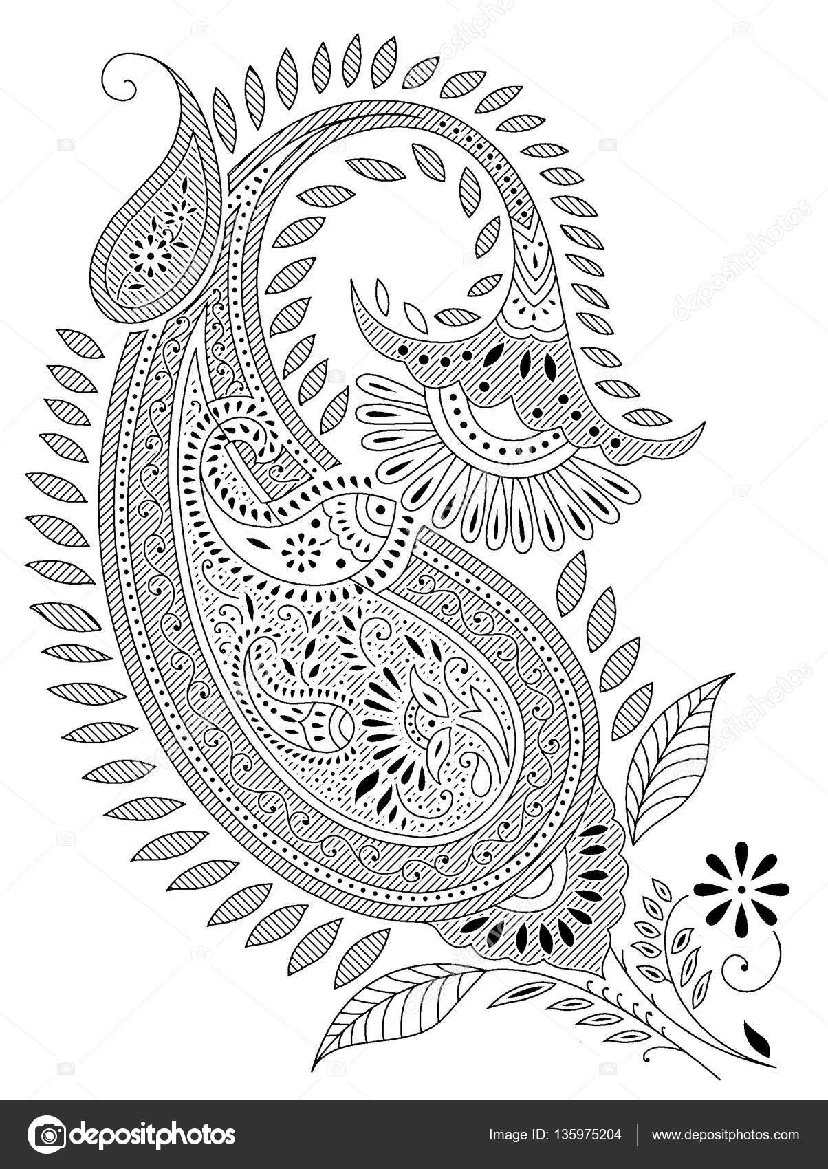 indian mango shape traditional paisley stock vector altaf paisley vectors
