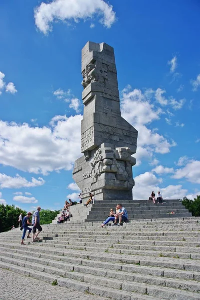 半岛纪念碑在波兰捍卫者的记忆 — 图库照片