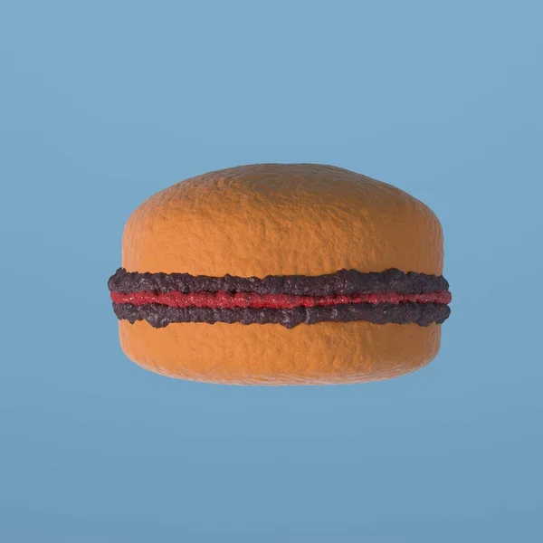 Hamburger in stile cartone animato — Foto Stock