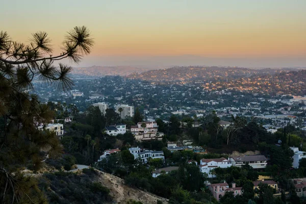 Solnedgången Los Angeles — Stockfoto