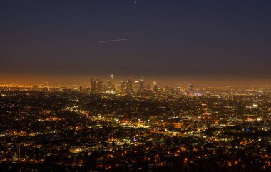 Geceleri Los Angeles gökyüzü