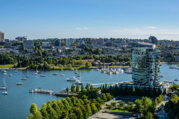 Bella vista sul centro di Vancouver — Foto Stock