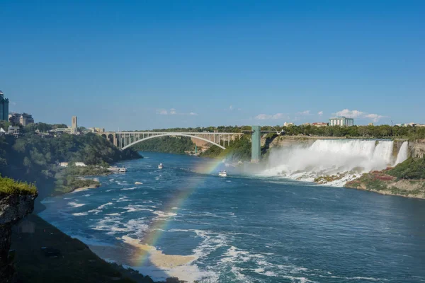 Niagara Falls, boat and Rainbow