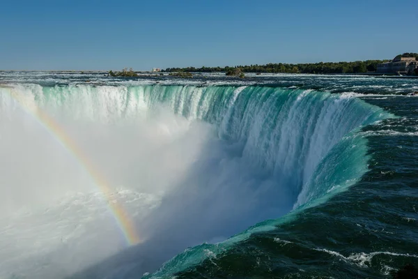 Chutes Niagara, fer à cheval et arc-en-ciel — Photo