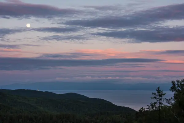 Noche lago Baikal —  Fotos de Stock