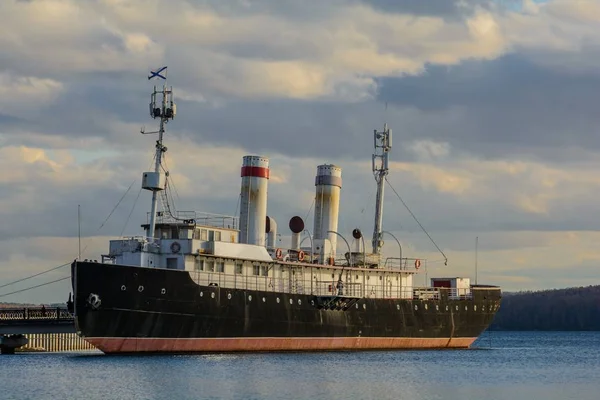 Icebreaker in the Angara river.