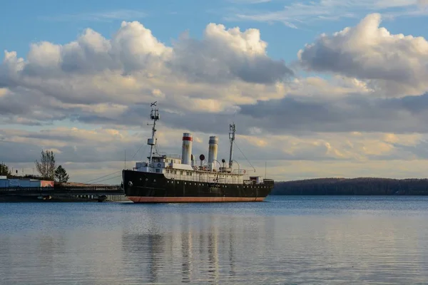 Icebreaker in the Angara river.