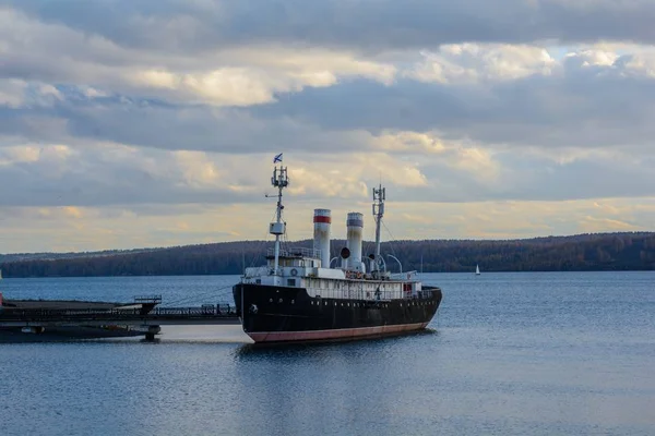 Icebreaker in the Angara river.