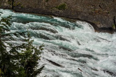 Görünüm yay sonbahar ve Bow Nehri