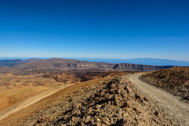 Las Canadas Ulusal Parkı 'nda seyahat, Pico del Teide, Tenerife