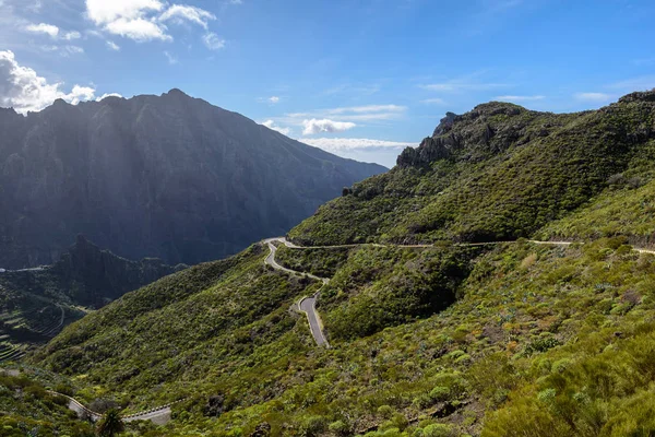 Hermoso camino en las montañas. Masca Tenerife . — Foto de Stock