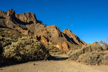 Ay manzarası. Teide Ulusal Parkı, Tenerife Adası, Kanarya Adaları, İspanya