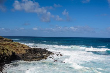 Rough Sea with Large Waves Breaking on the Coast. Tenerife