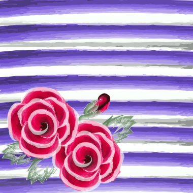 Mavi dalgalar üzerinde yükseldi. Vektör