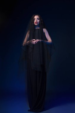 Siyah peçe Gotik kadın