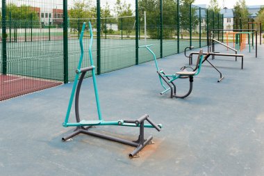 Sokak egzersiz spor zemin sayısı