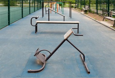 Sokak egzersiz spor zemin sayısı