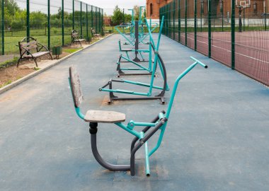 Sokak egzersiz spor zemin sayısı