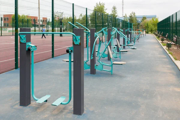 Uitzicht op het sportveld voor straat training — Stockfoto