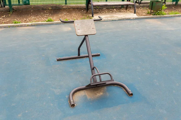 Views of the sports ground for street workout