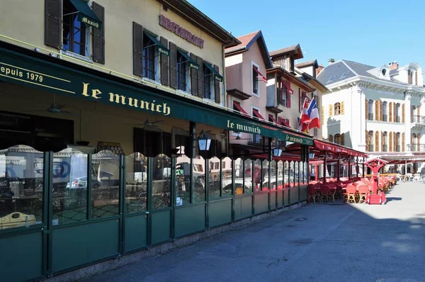 Annecy . France . Cafe Munich . 19 of April 2017 . — Stock Photo, Image