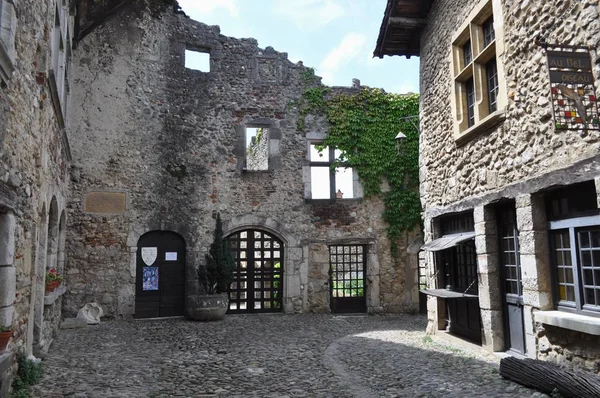 France . Perouges .Old village . — Stock fotografie