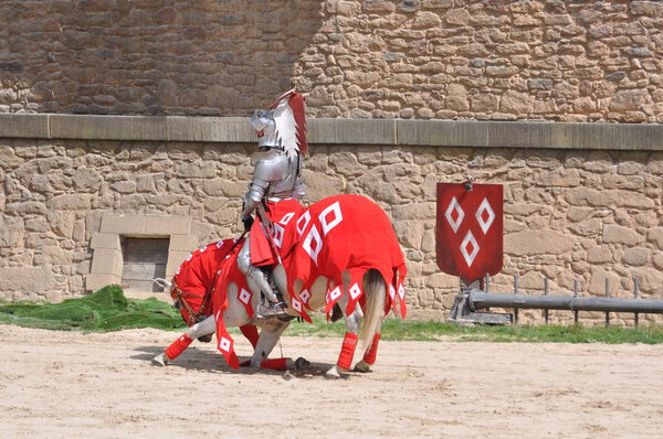 France  . Park Puy du Fou . Show Le secret de la lance .16 of August 2017 .