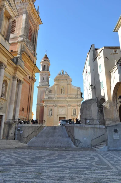 Lazurowe Wybrzeże Menton Stare Miasto — Zdjęcie stockowe