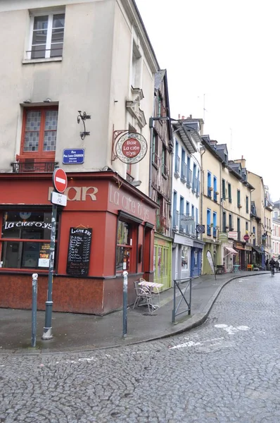Rennes Frankreich März 2020 Bar Cite Oys Eurasie Restaurant Friperie — Stockfoto