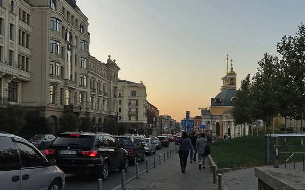 Evening on Podil in Kiev — стокове фото
