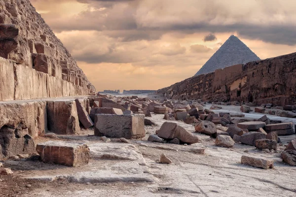 Єгипет Каїр Гіза піраміди фараонів старі — стокове фото