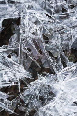 Donmuş kristal desen bak