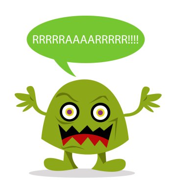 Canavar şahıs kart tasarımı