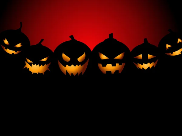 Halloween-Party Hintergrund mit Kürbissen — Stockvektor