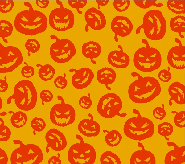 Бесшовный Хэллоуин тыквы фоне — стоковый вектор