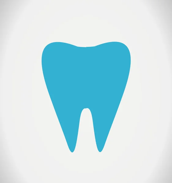 Zahnvektorabbildung auf weiß — Stockvektor